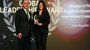 رانيا المشاط تحصل على جائزة القيادة الدولية من معهد «شوازيل» لدورها في تعزيز التعاون الاقتصادي